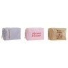 DKD Toiletry Bag Home Decor Canvas Blue Pink Brown Polyester
