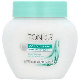 Pond's Desmaquillante en crema fría, limpiador profundo para una piel suave e hidratada, 9.5 onzas