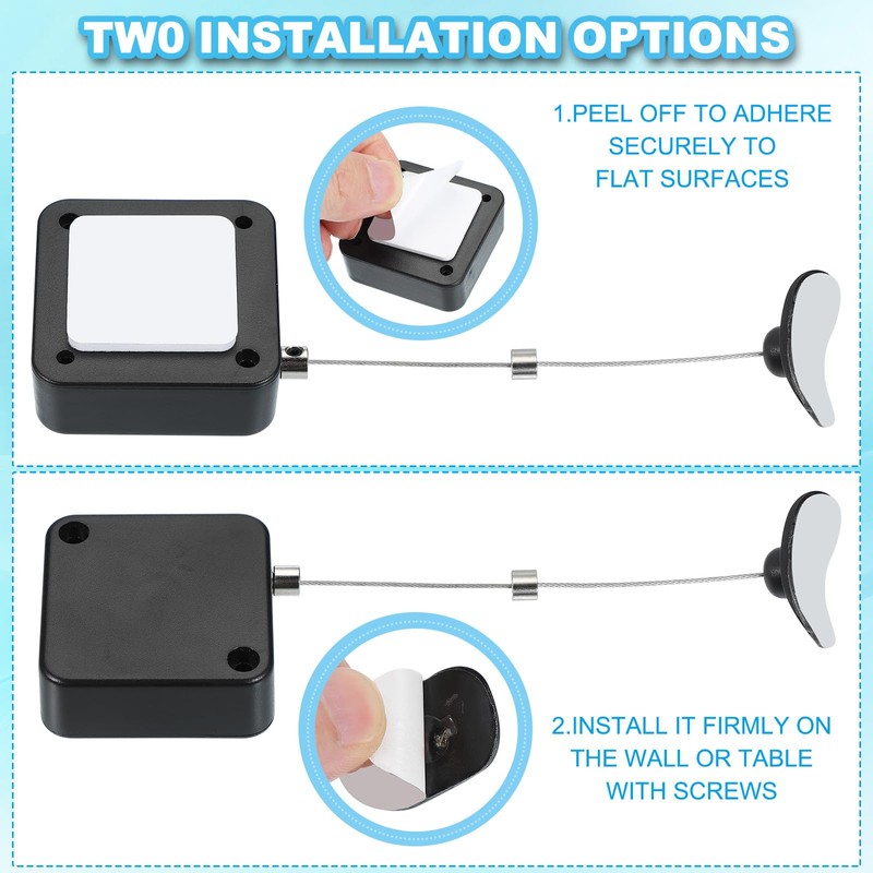 PATIKIL 5 ft Retractable Remote Control Tether, Security Cable Lanyard