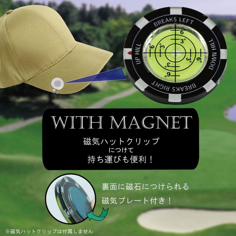 Golf Marker, Level Marker, Ball Marker, Golf Equipment, Magnetic, Magnetic,