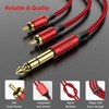 MOSWAG 1/4 to RCA Cable, Quarter inch TRS to RCA