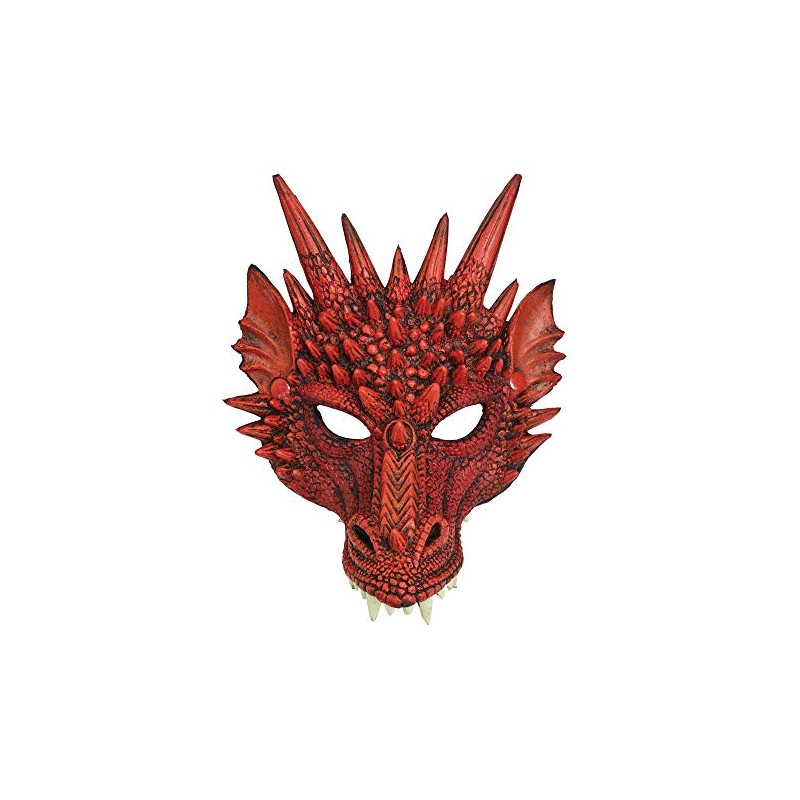 Bristol Novelty BM552 Dragon Mask Red, Men, Women, One Size