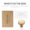 Ravinte 5 Pack Champagne Bronze Cabinet Knobs Mini Round Knobs