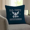 CafePress U.S. Navy Boyfriend White and Blue Square Pillow, Decorative