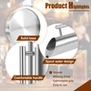 Smooth Silver Stainless Steel Water Pitcher with Ice Guard, Polished