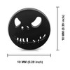 10 MM Black Stainless Steel Jack Skellington Cut-Out Round Circle