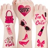 100Sheets Pink girl Temporary Tattoos Birthday Themed Party Supplies Decoration