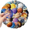 50PCS Transparent Planet Stickers, Clear Solar System Stickers for Water