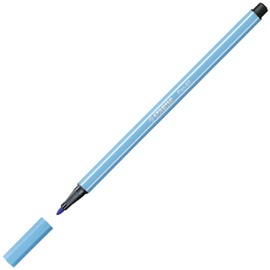 Premium Felt Pen - STABILO Pen 68 - Single Pen - Azure Blue