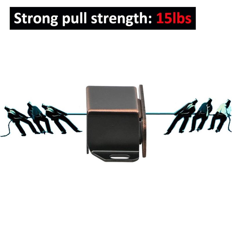 Cabinet Door Catch with Strong Magnetic, 1.2mm Thickness Furniture Latch,