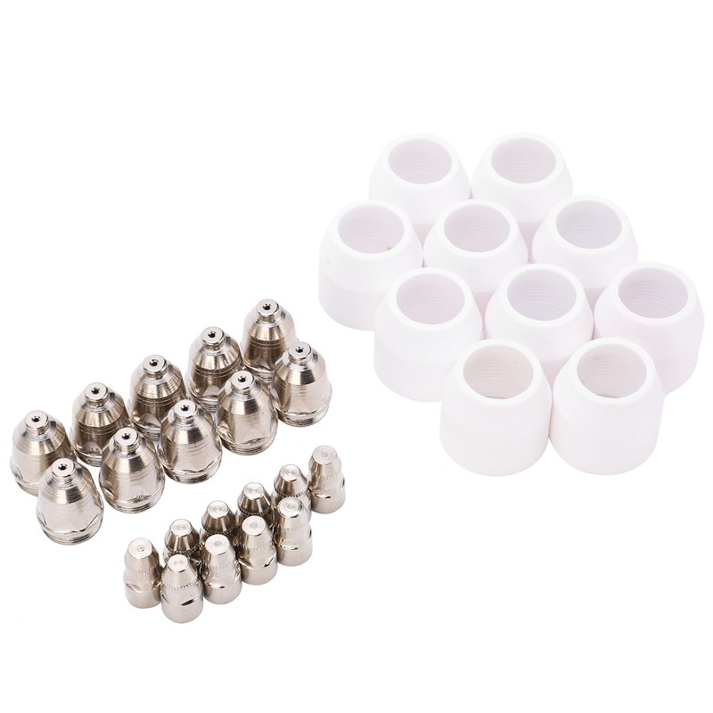 Plasma Consumable Kit P80 Electrode Tip Ceramic Nozzle Set Accessories