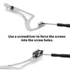 CHRCOED Metal Rear Wing for 1/10 RC On-Road Car, Metal