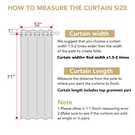 H.VERSAILTEX Ultimate Blackout Solid Grommet Thermal Insulated Curtain Panels/Drapes,52W x 72L - Inch (Set of 2,Navy)
