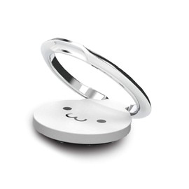 Elecom Smartphone Strap Finger Ring White Face