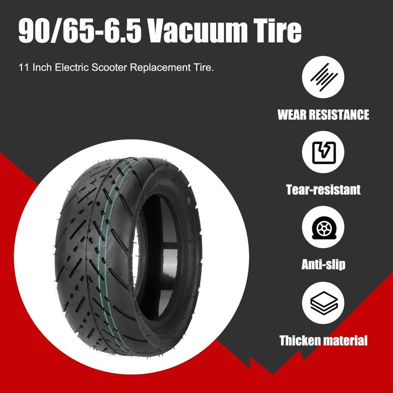 90/65-6.5 Vacuum Self Repairing Tire 11 Inch For Dualtron Thunder