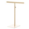 QUARKZMAN Necklace Display Stand Adjustable Height Jewelry Rack T Bar