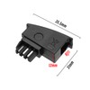 YINETTECH TAE Telephone Socket TAE-F Plug to RJ11 Socket Plug