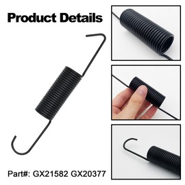 YGQ GX21582 Mower Deck Belt Tension Spring GX20377 for John Deere L120 L130 D140 D150 D155 D160 D170 G110 LA130 LA140 LA145 LA150 LA155 LA165 LA175 L2048 L2548 X140 145 165 Sabre 1642HS