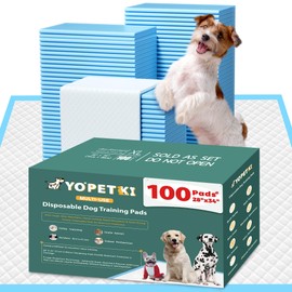 100 Count Extra Large Dog Pee Pads 28" x 34", Super Absorbent X-Large Puppy Pads Disposable Training Pads for Dogs, Quick Drying Leak-Proof Dog Potty Pads for Doggies Puppies