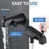 PROOX All Metal Tub Spout with Diverter Matte Black, 6
