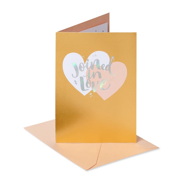 American Greetings Wedding, Bridal Shower or Engagement Card (Joined Hearts)