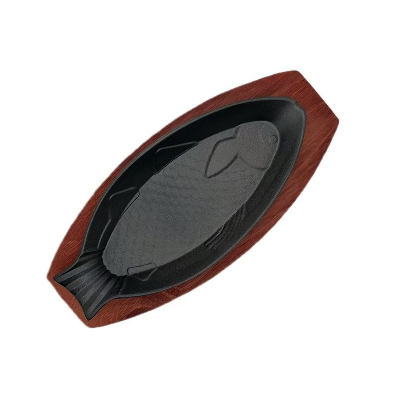 Steak plate sizzle platter cast iron bakeware square pan skillets