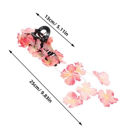 Baluue 2pcs Elegant Hydrangea Design with Tassels Sturdy Shark Claw Clips for Women for Beach Vacations Wedding Accessories