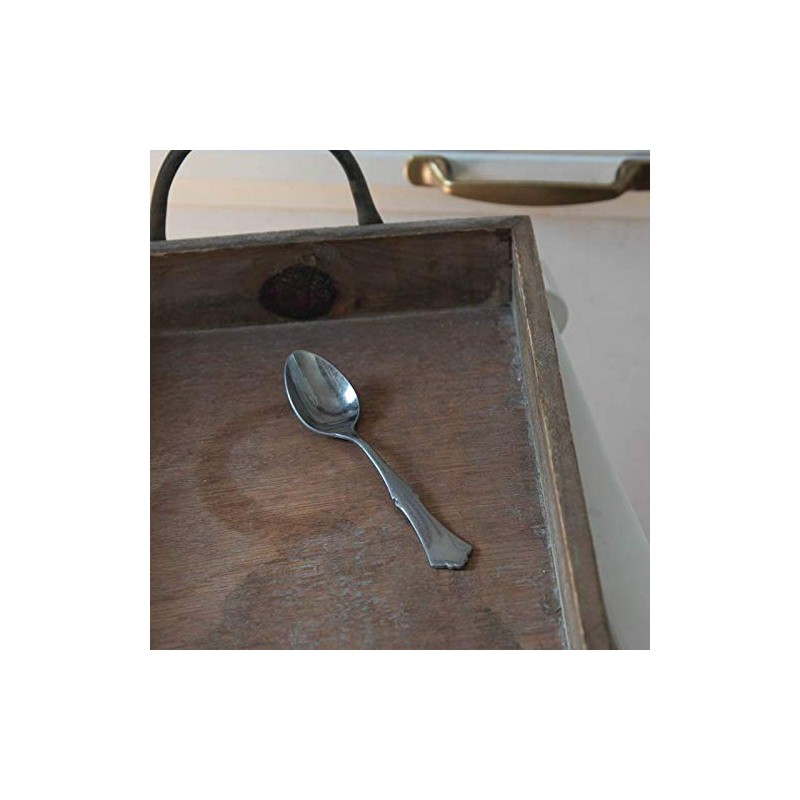 Takakuwa Metal Classical Tea Spoon, Antique Size: Approx. W13.5 900541