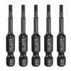 HARFINGTON 5pcs Hex Head Wrench Drill Bit 2.5mm(H2.5) Metric 1/4"