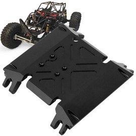 SPYMINNPOO RC Center Skid Plate, Center Gear Box Mount Skid Plate Accessories Suitable for Axial WRAITH 90018 90048 1/10 RC Car (Black)