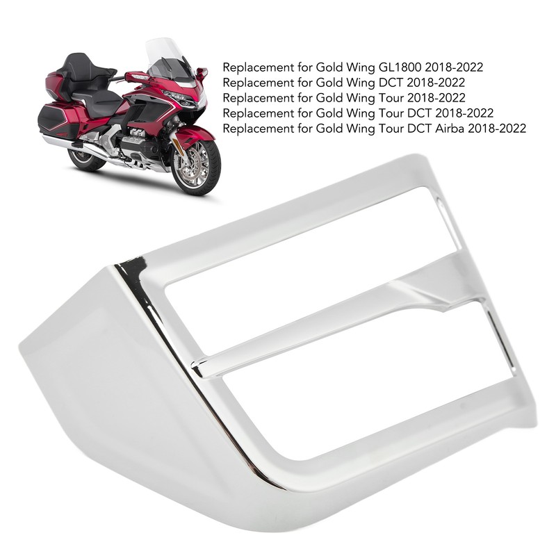 2Pcs Motorcycle Front Speaker Grille Accent Cover Trim Replacement for