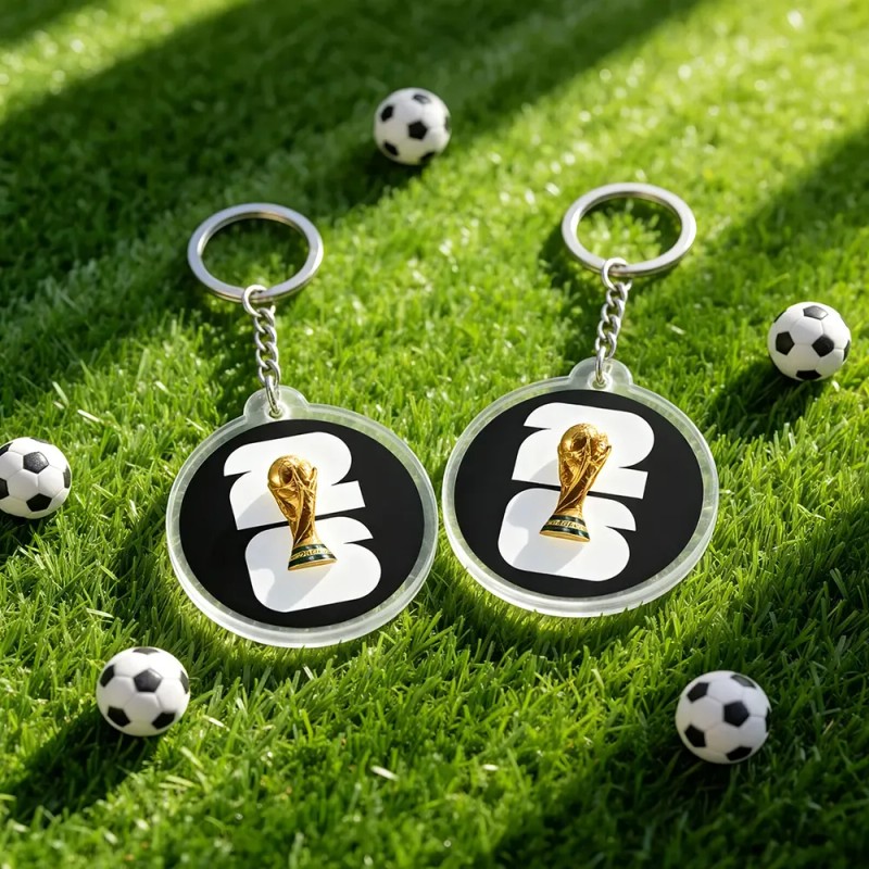 20pcs Llaveros Para Copa Del Mundo 2026 Con Logotipo Trofeo