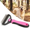 Pet Undercoat Rake Double Sided Knots Removal Grooming Massage Dog