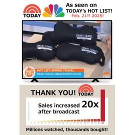 Smart Travel Travel Products Lumbar Pillow Inflatable Lumbar Support Pillow Travel Pillows for Airplane Long Flight Essential for Women Men Kids