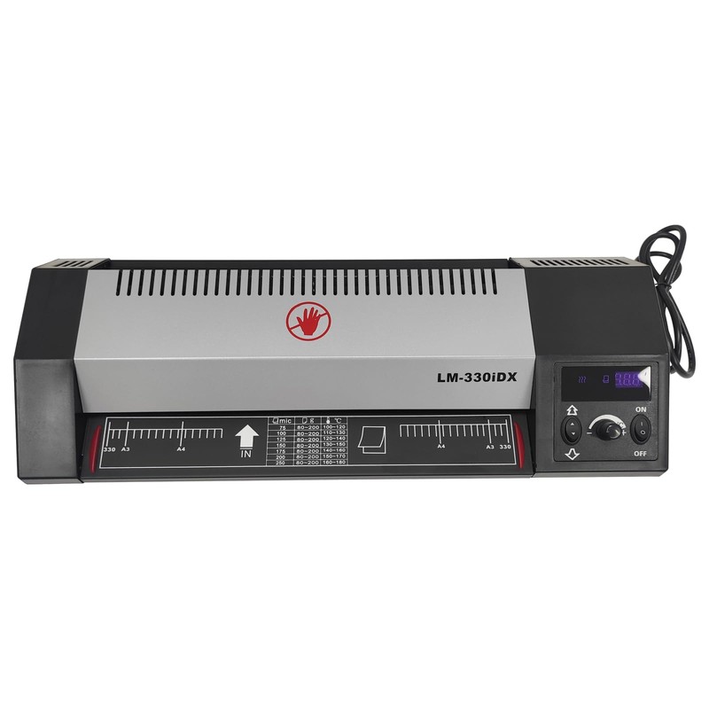 BEILOCKERY 110V 13" A3 Laminator Hot&Cold Laminating Machine, 4-Roller Laminator