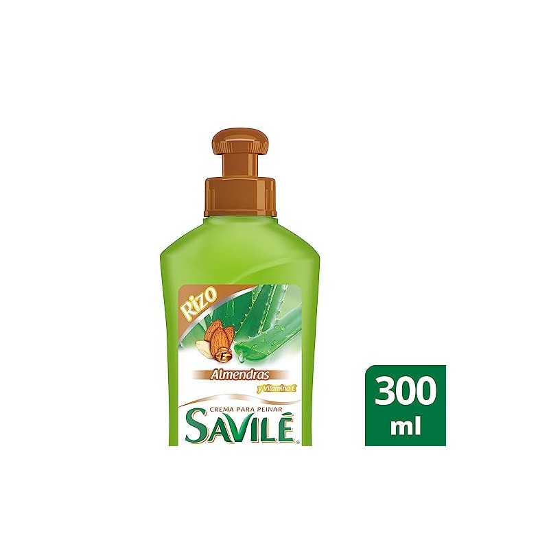 Savilé Crema para Peinar Rizos Hidratados con Almendras y Vitamina