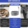 1 Inch 50 FT Non-Metallic Liquid-Tight Conduit Connector Kit, Flexible