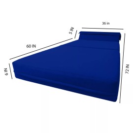 Danfuton Royal Sleeper Chair Folding Foam Beds, Portable Sleepover Sofa Bed 6 x 36 x 70