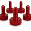 PrecisionGeek® M6 × 10 mm Thumb Screws – Red Anodised