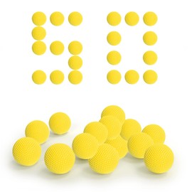 EKIND ガン弾丸ボ互換性ール ナーフ ライバル用 替え玉 ボール 弾丸 おもちゃのガン弾丸ボ互換性ール50個入り イエロー
