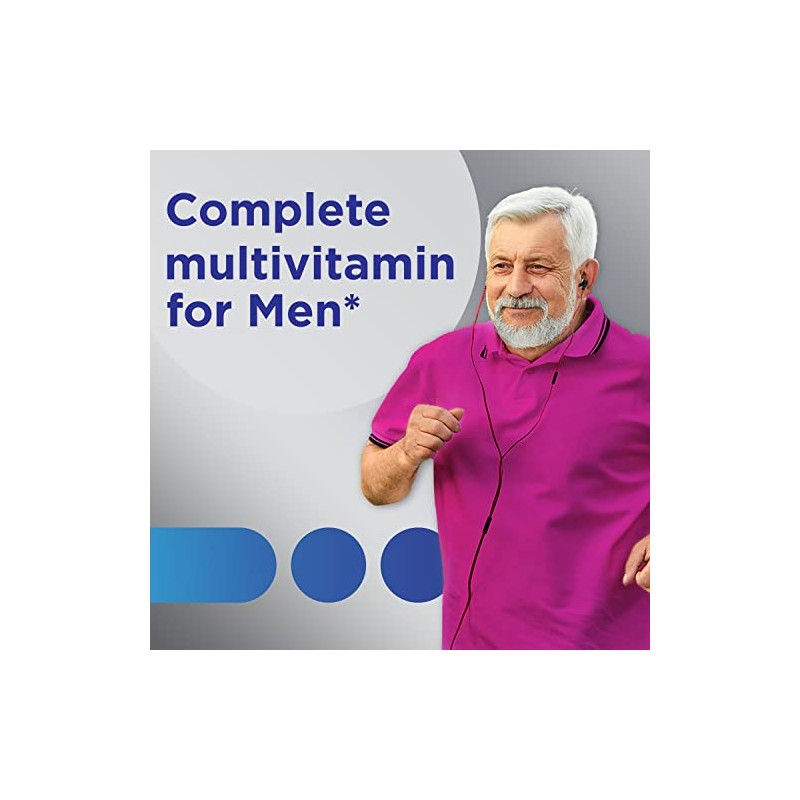 Centrum Silver Men's 50+ Multivitamin with Vitamin D3, B-Vitamins, Zinc