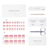 DANNI & TONI Semi-Cured Gel Nail Foils (Ruby Frost) Pink
