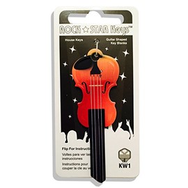 Violin Shaped Rock Star Key Kwikset KW1 KW10