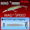 YO-ZURI Saltwater Lure Mag Speed Sinking 100mm, Color: Pearl Red
