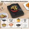 VBGK Single Burner Electric Cooktop,110V 1800W Electric Stove Top with