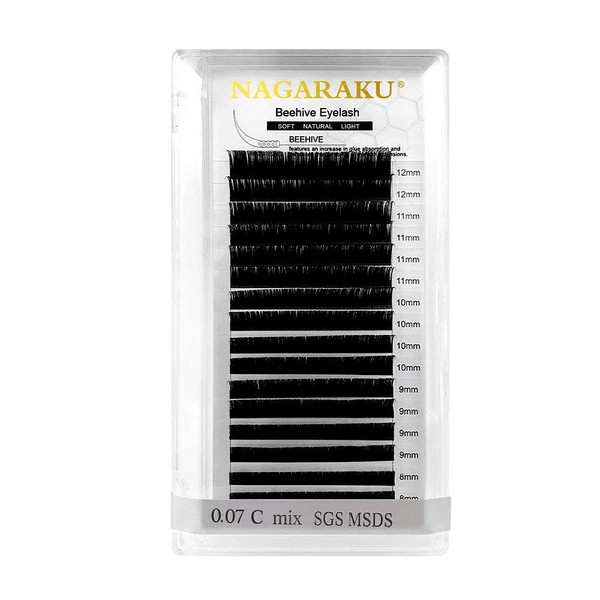 NAGARAKU Eyelash Extension Laser Technology Longer Lasting False Eyelashes Lightweight
