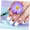 Minkissy 32pcs Nail Art Charms Rhinestones Cherry Decor Charms for