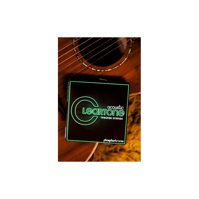 Cleartone Cuerdas de guitarra acústica de bronce fósforo (12-53)