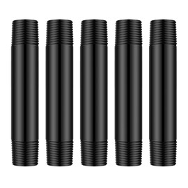 Yaomiao 5 Pcs Sprinkler Head Pipe Riser Extension 1/2 Inch MPT PVC Double Male Pipe Thread Sprinkler Riser for Lawn Irrigation System Automatic Irrigation Connector Raised Pipe (3 Inch)