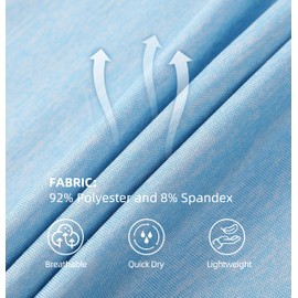 Hercugifts Girls/Kids/Teen Quick Dry Tank Tops Undershirts Moisture Wicking Active Athletic Sleeveless Shirts （Age 5-16Y） Light Blue